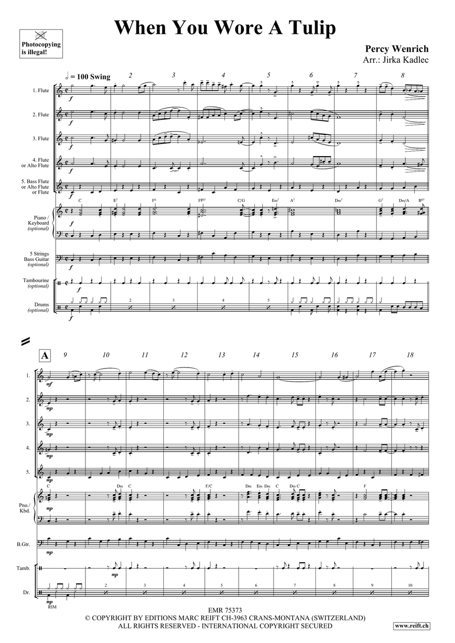When You Wore A Tulip When You Wore A Tulip Flute scores gallery preview page 3