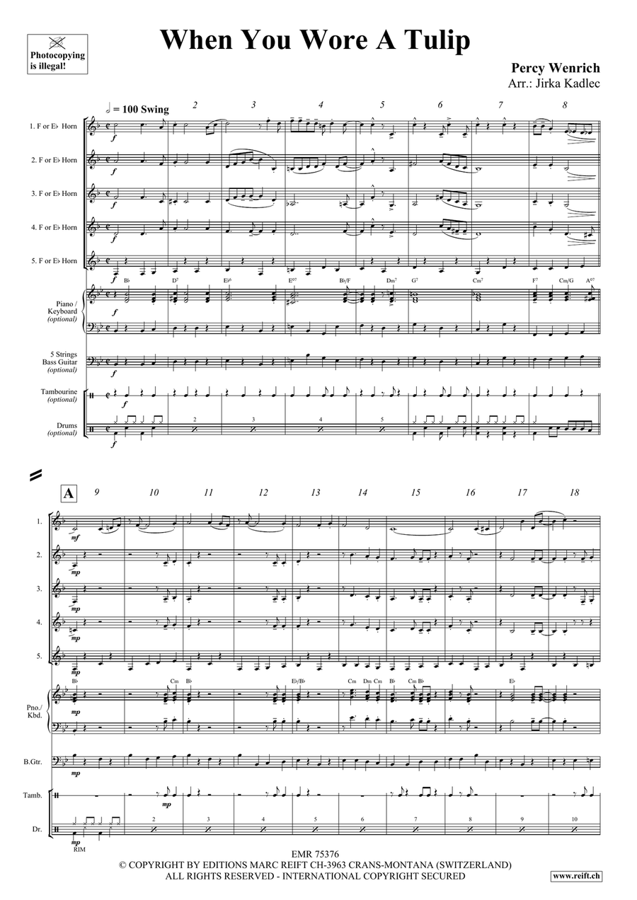 When You Wore A Tulip Horn scores gallery preview page 3