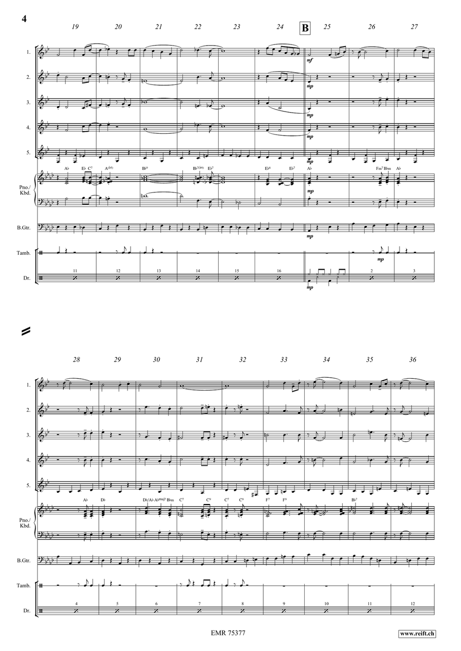 When You Wore A Tulip When You Wore A Tulip Euphonium Quintet scores gallery preview page 4