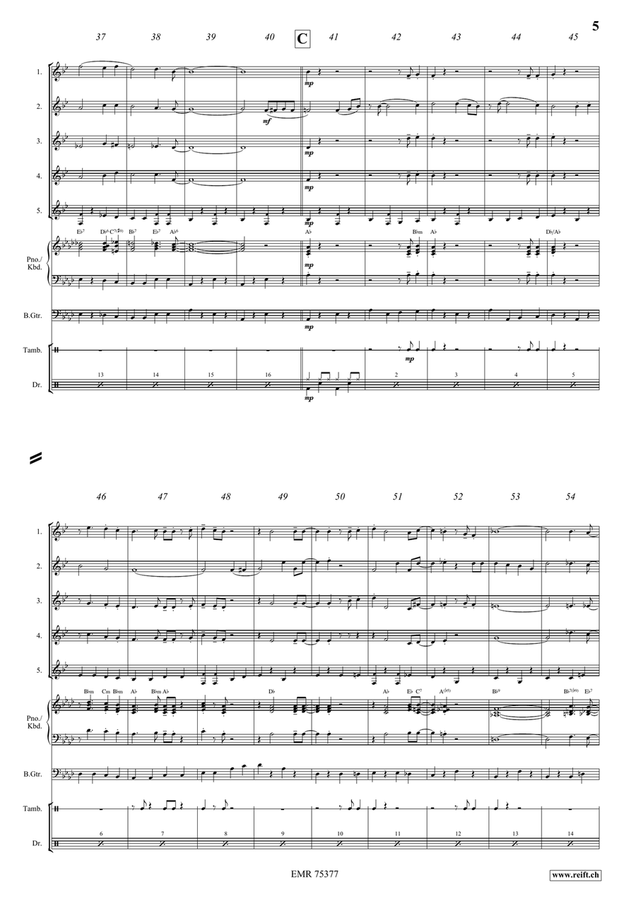 When You Wore A Tulip When You Wore A Tulip Euphonium Quintet scores gallery preview page 5