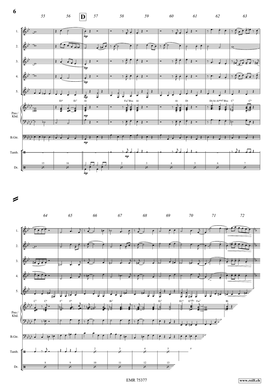 When You Wore A Tulip When You Wore A Tulip Euphonium Quintet scores gallery preview page 6