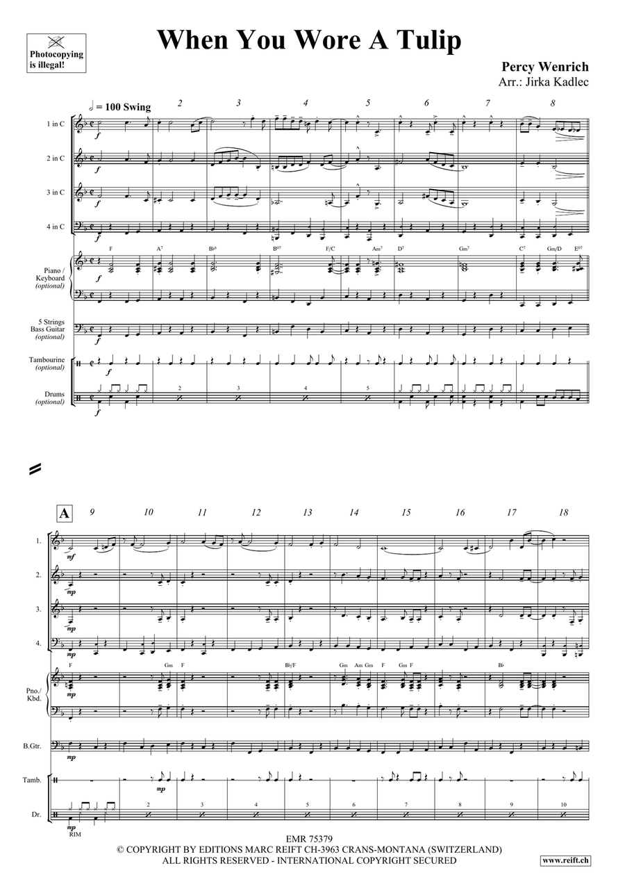 When You Wore A Tulip When You Wore A Tulip Score scores gallery preview page 3