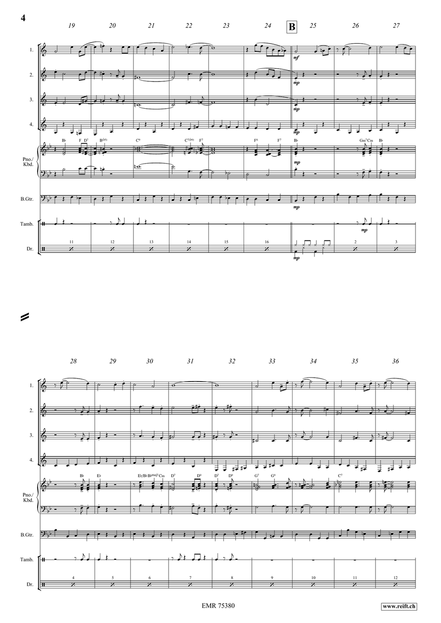 When You Wore A Tulip Clarinet Quartet scores gallery preview page 4