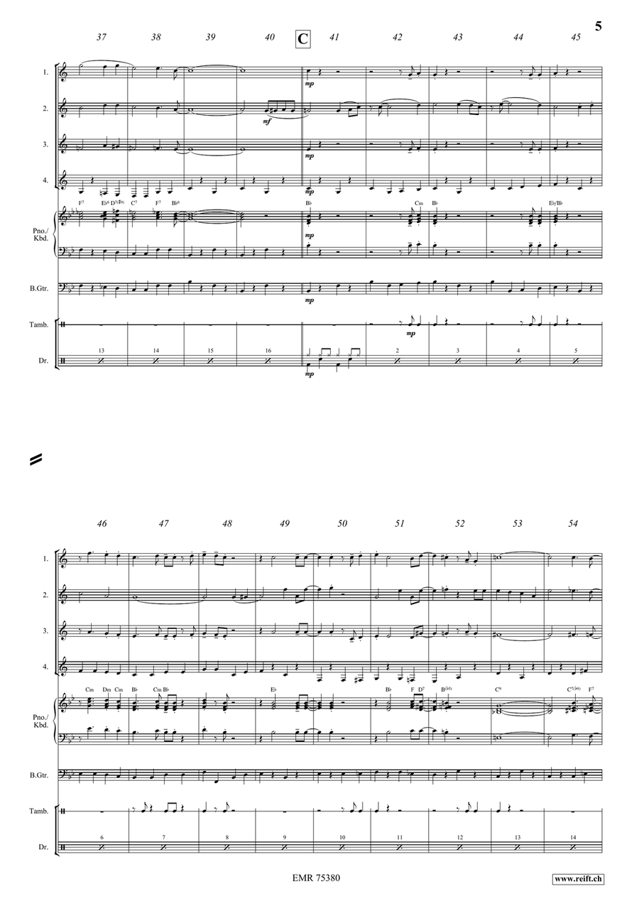 When You Wore A Tulip Clarinet Quartet scores gallery preview page 5