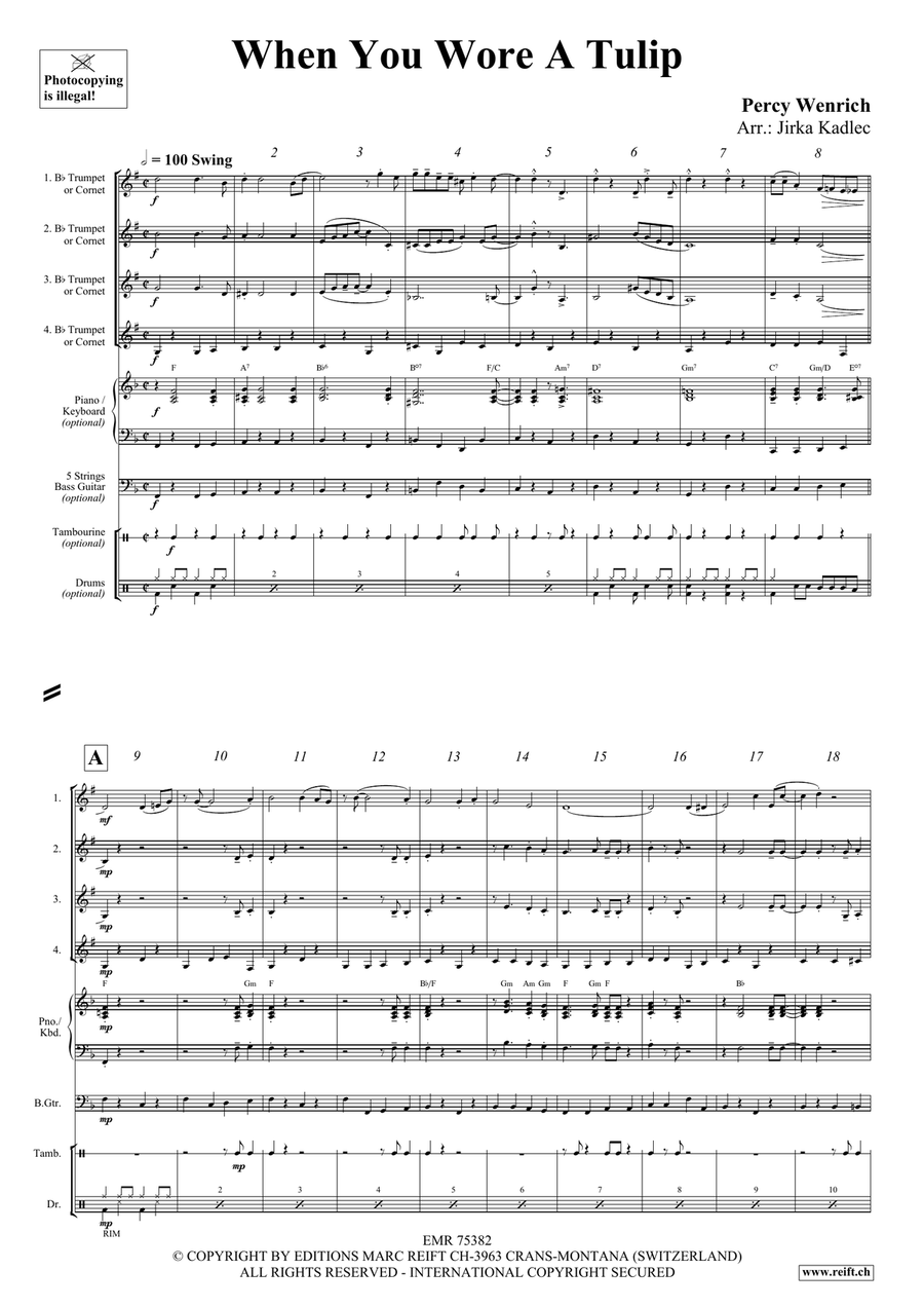 When You Wore A Tulip When You Wore A Tulip Cornet scores gallery preview page 3