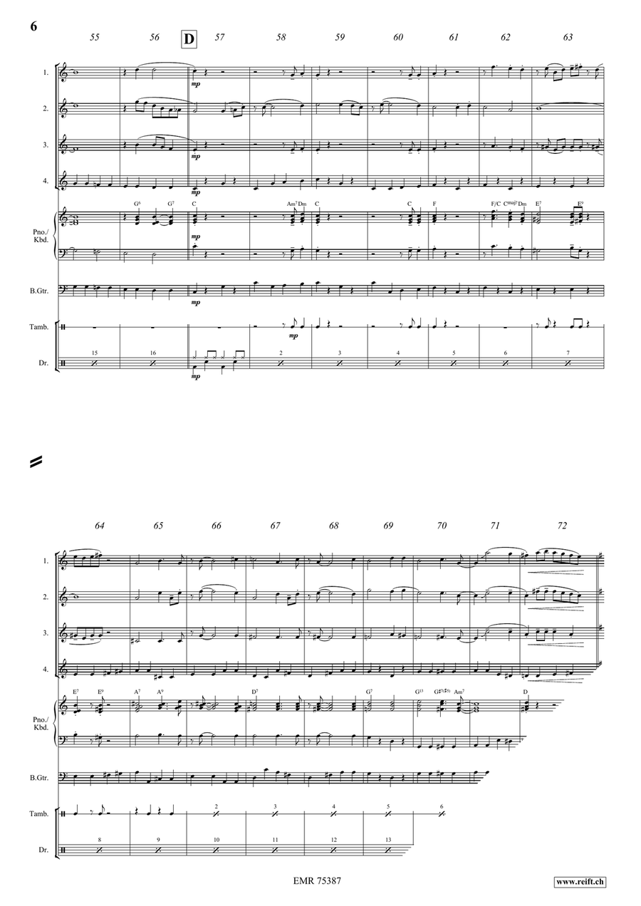 When You Wore A Tulip When You Wore A Tulip Flute Quartet scores gallery preview page 6