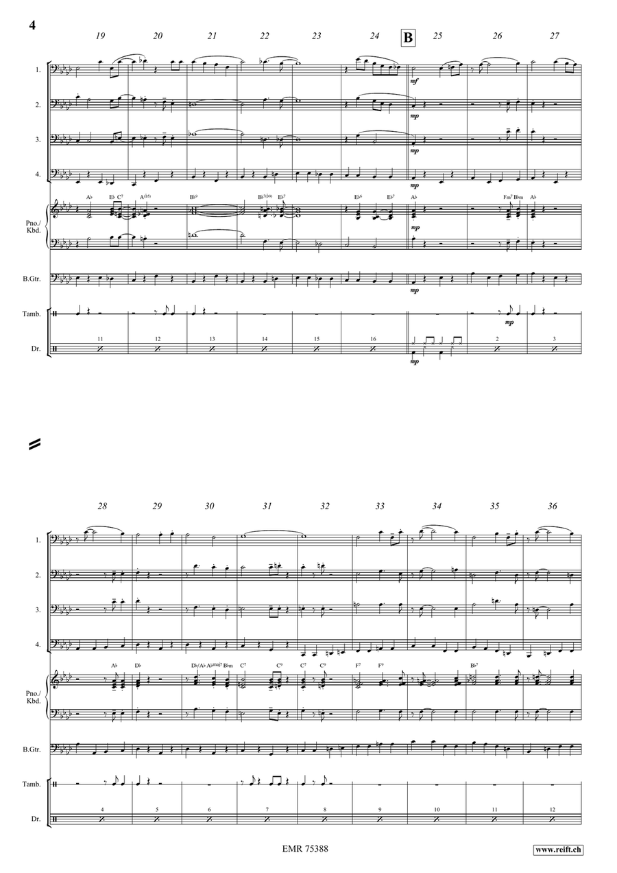 When You Wore A Tulip Bassoon Quartet scores gallery preview page 4