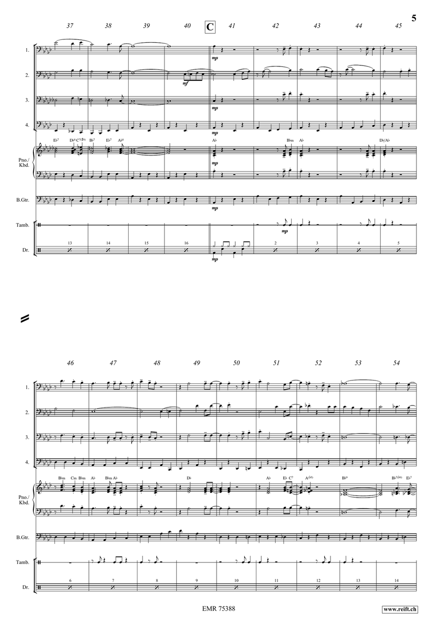 When You Wore A Tulip Bassoon Quartet scores gallery preview page 5