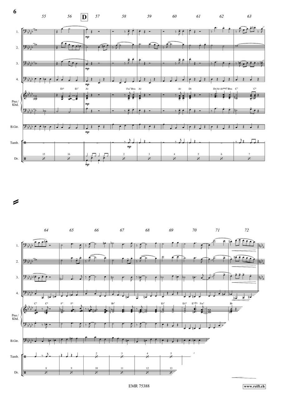 When You Wore A Tulip Bassoon Quartet scores gallery preview page 6