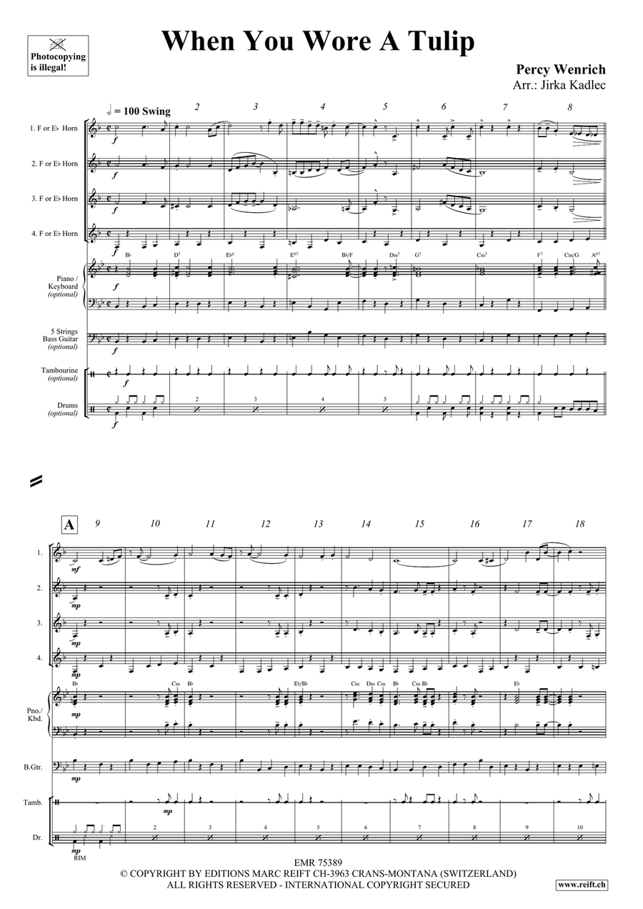 When You Wore A Tulip Horn scores gallery preview page 3