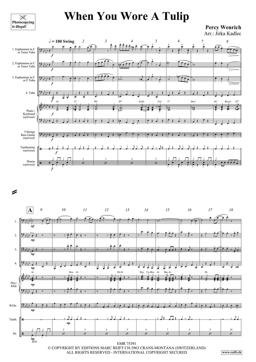 When You Wore A Tulip When You Wore A Tulip Tuba Quartet scores gallery preview page 3