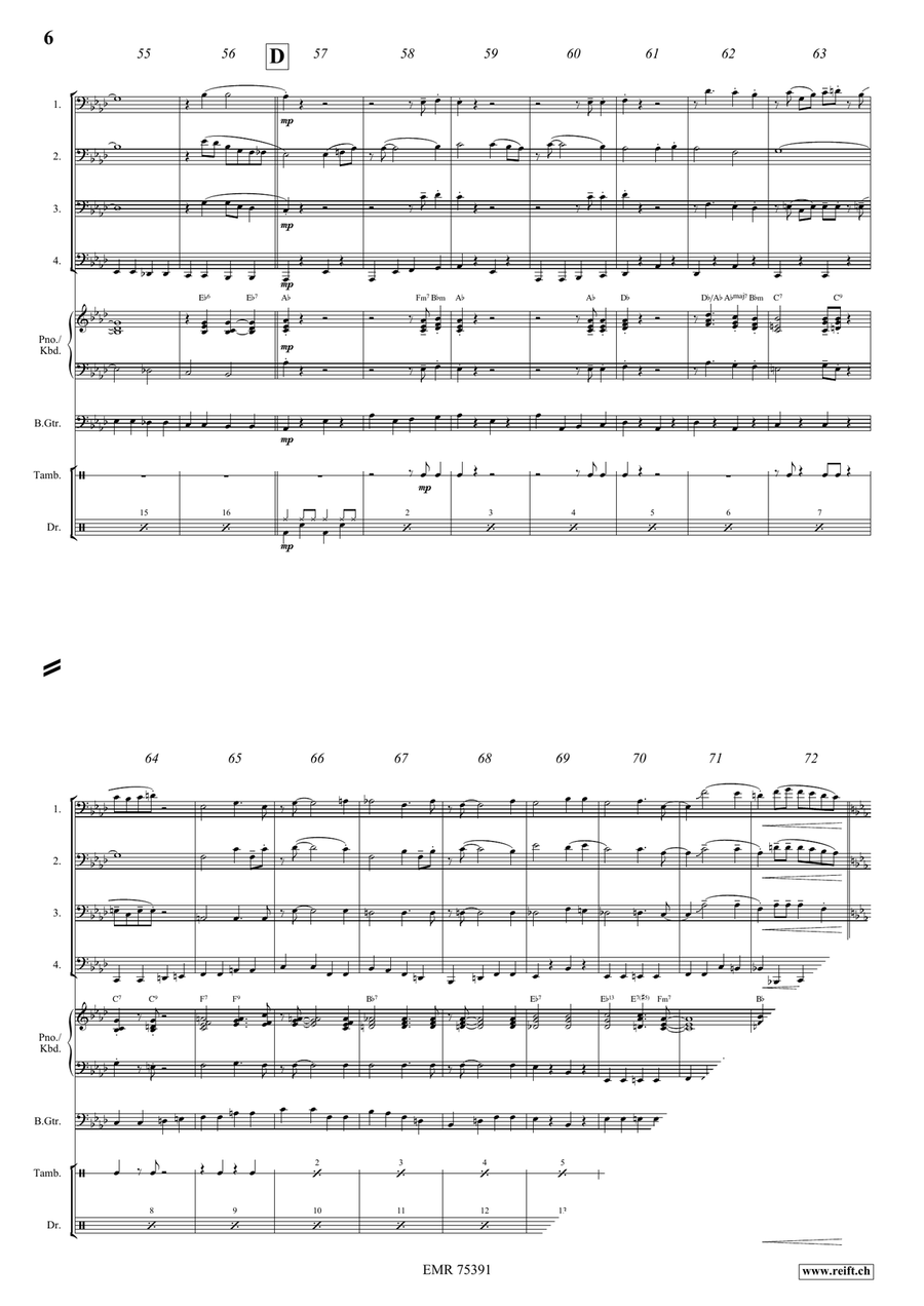 When You Wore A Tulip When You Wore A Tulip Tuba Quartet scores gallery preview page 6