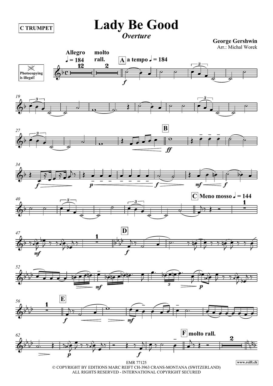 Lady Be Good Cornet scores gallery preview page 4