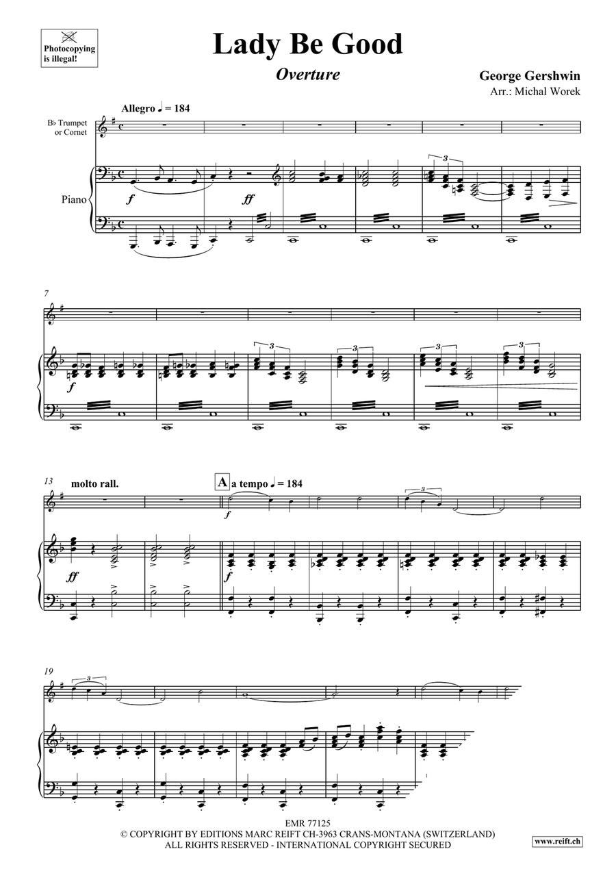 Lady Be Good Cornet scores gallery preview page 7