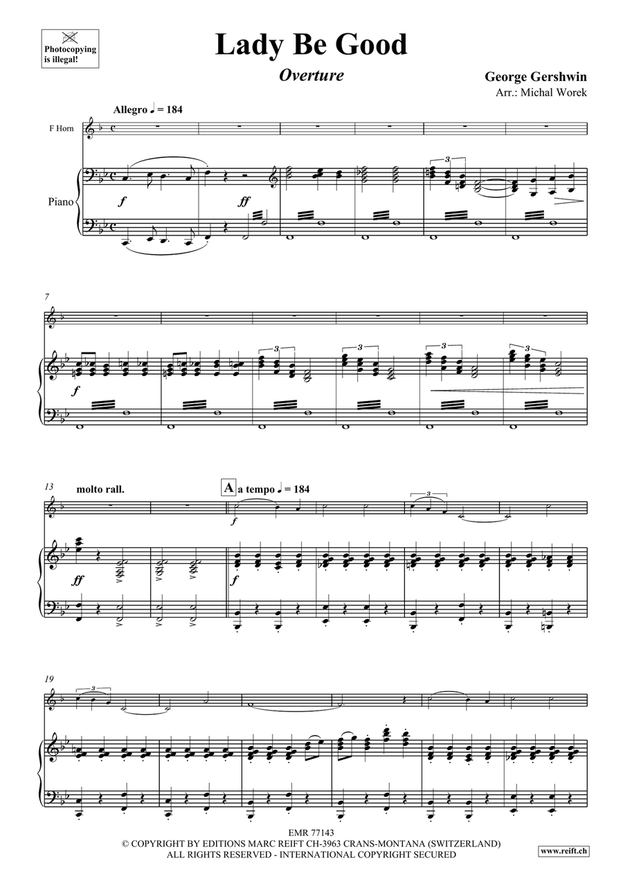 Lady Be Good Lady Be Good Horn scores gallery preview page 4