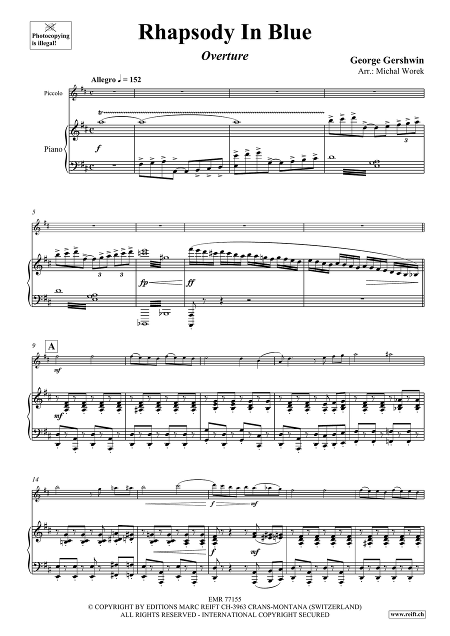Rhapsody In Blue Rhapsody In Blue Piccolo scores gallery preview page 4