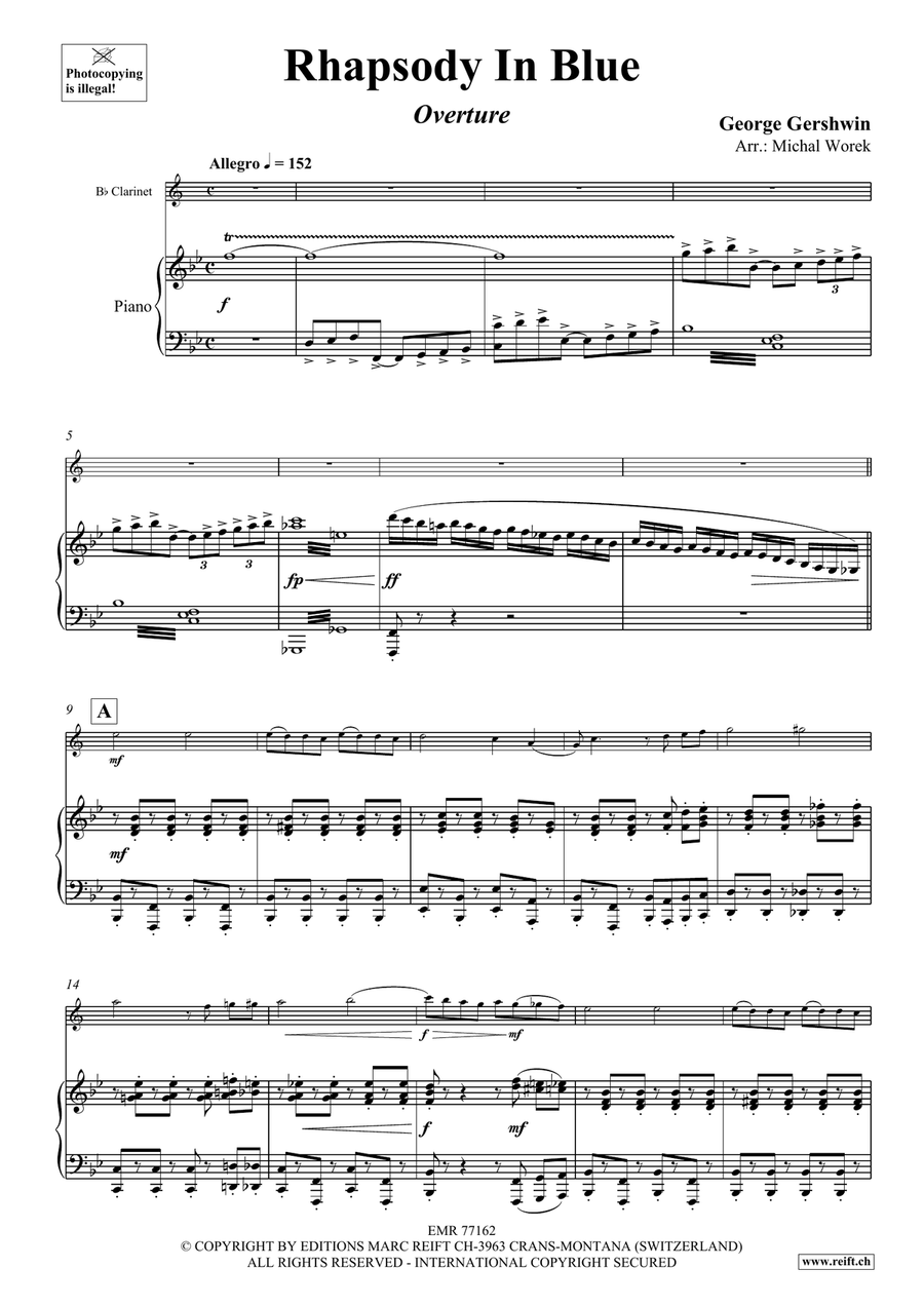 Rhapsody In Blue Rhapsody In Blue Clarinet Solo scores gallery preview page 4