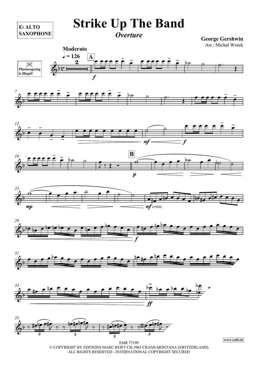 Strike Up The Band Strike Up The Band Alto Saxophone scores gallery preview page 3