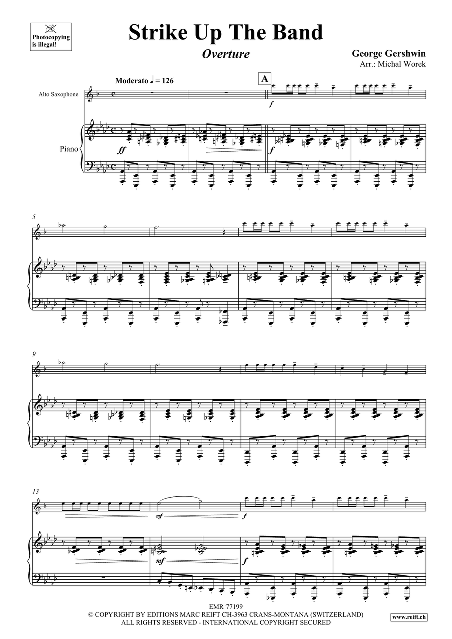 Strike Up The Band Strike Up The Band Alto Saxophone scores gallery preview page 4