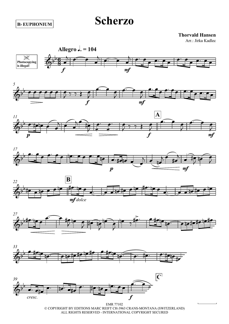 Scherzo Scherzo Euphonium scores gallery preview page 3