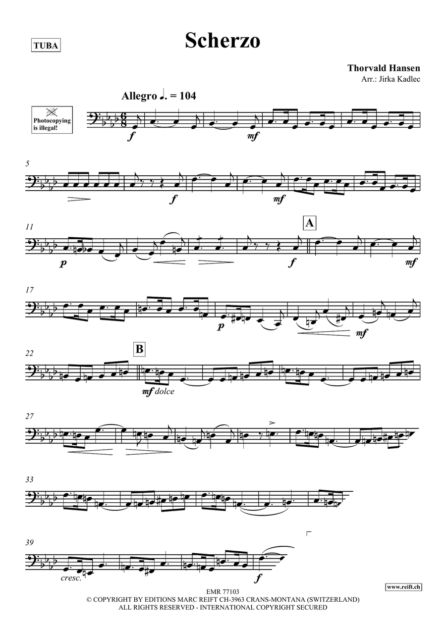 Scherzo Scherzo Tuba scores gallery preview page 3