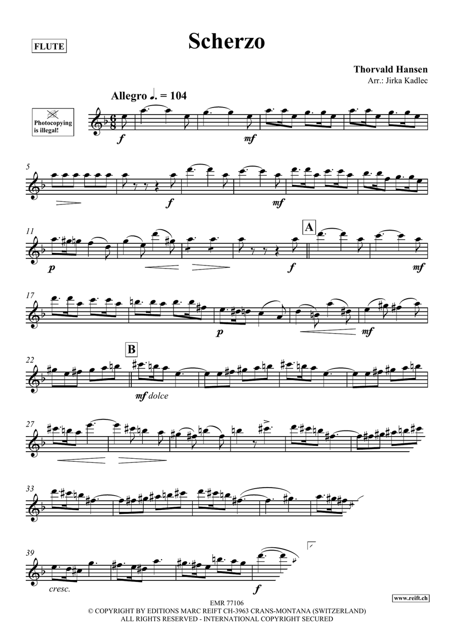Scherzo Scherzo Flute Solo scores gallery preview page 3