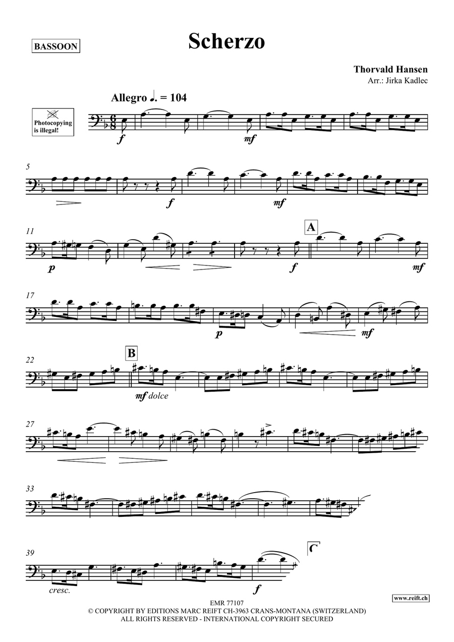 Scherzo Scherzo Bassoon Solo scores gallery preview page 3