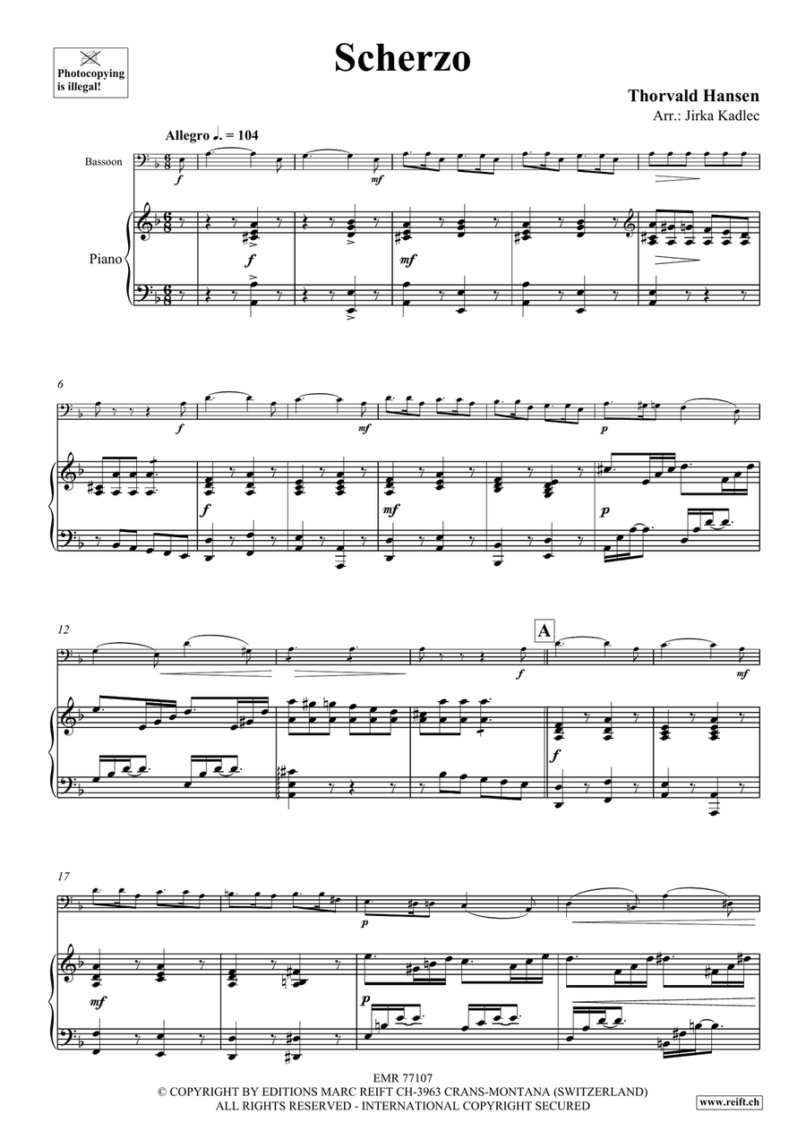 Scherzo Scherzo Bassoon Solo scores gallery preview page 4