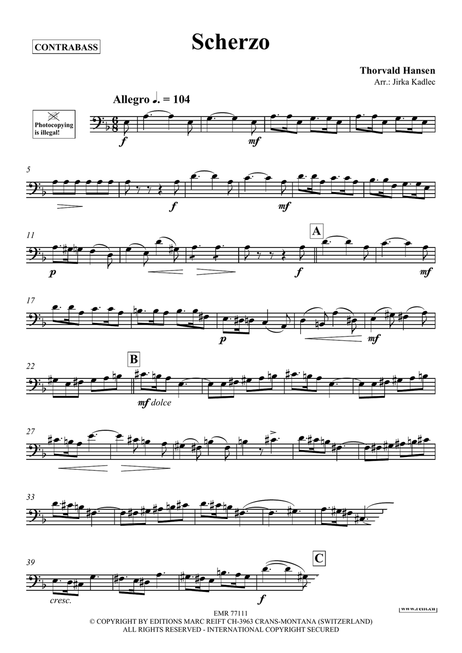 Scherzo Scherzo Double Bass scores gallery preview page 3