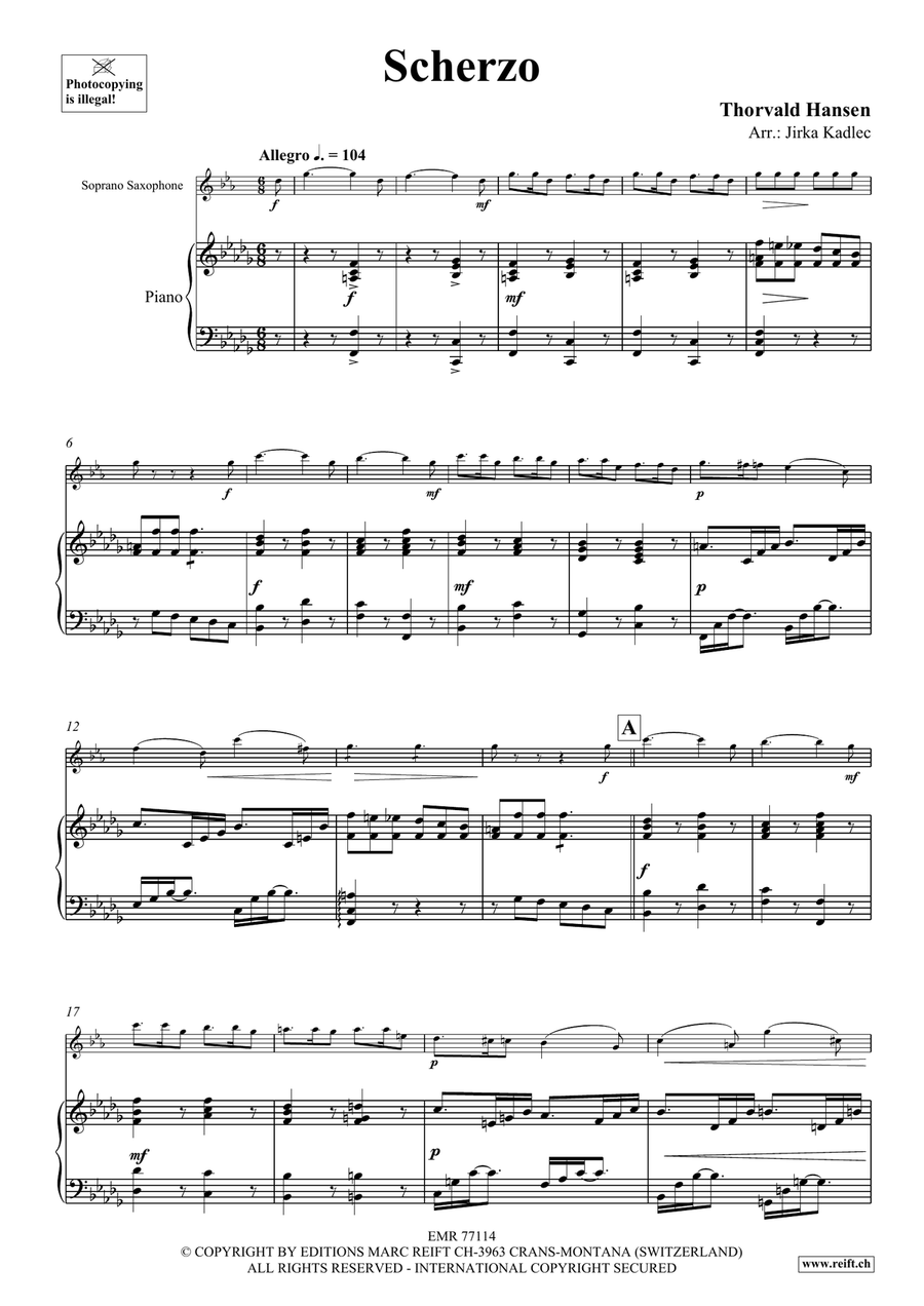 Scherzo Scherzo Soprano Saxophone scores gallery preview page 4