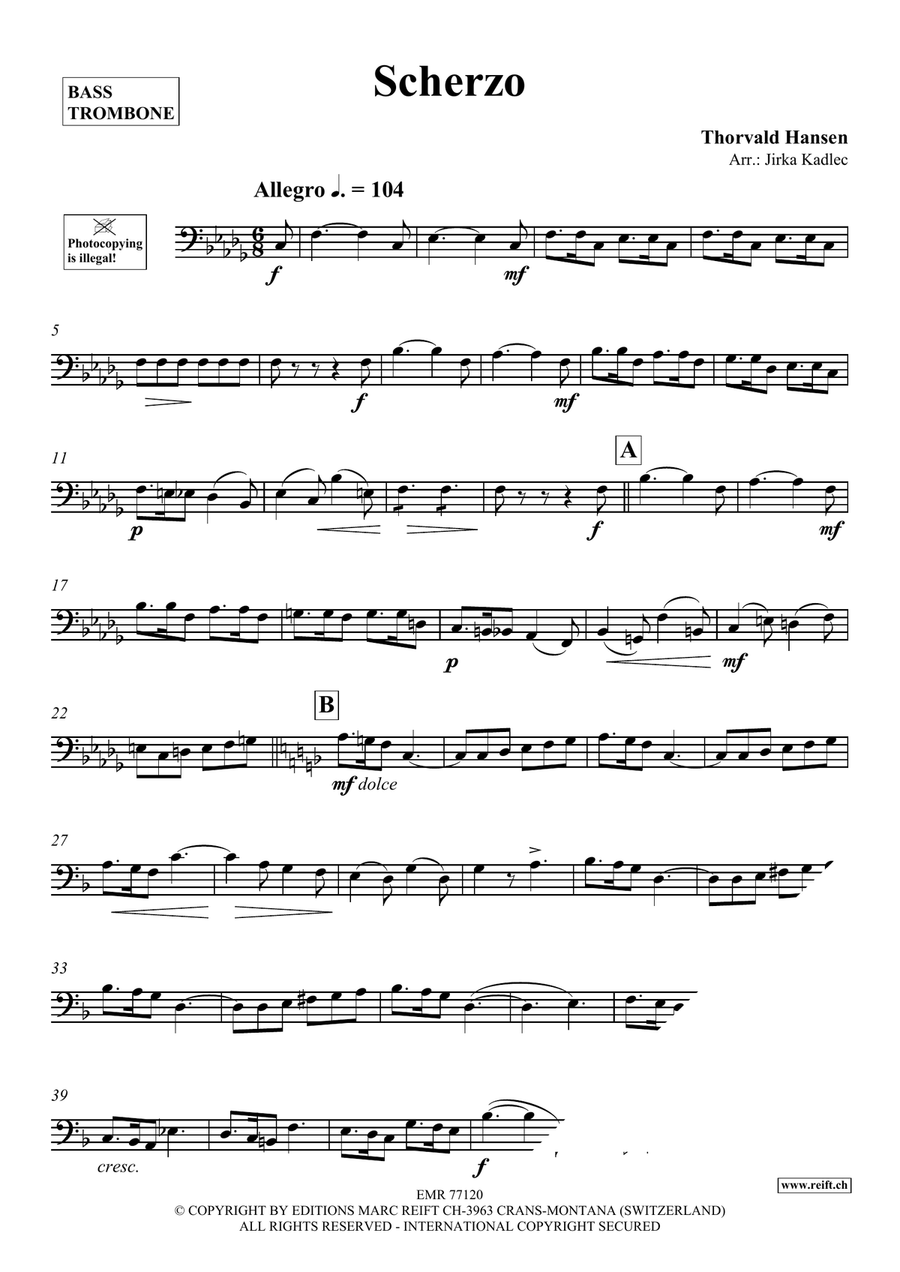 Scherzo Scherzo Bass Trombone scores gallery preview page 3
