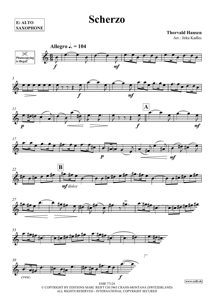 Scherzo Scherzo Alto Saxophone scores gallery preview page 3