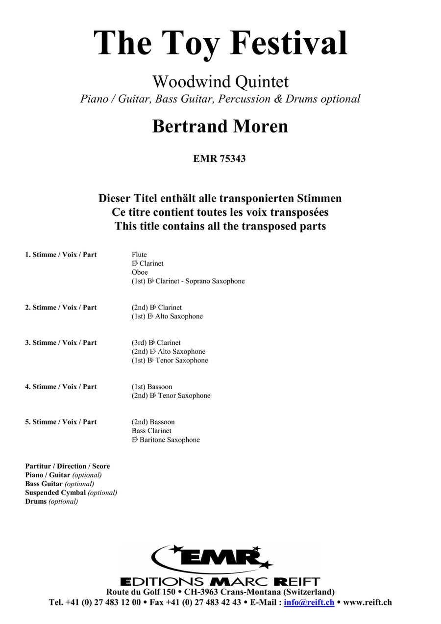 The Toy Festival The Toy Festival Woodwind Quintet scores gallery preview page 2