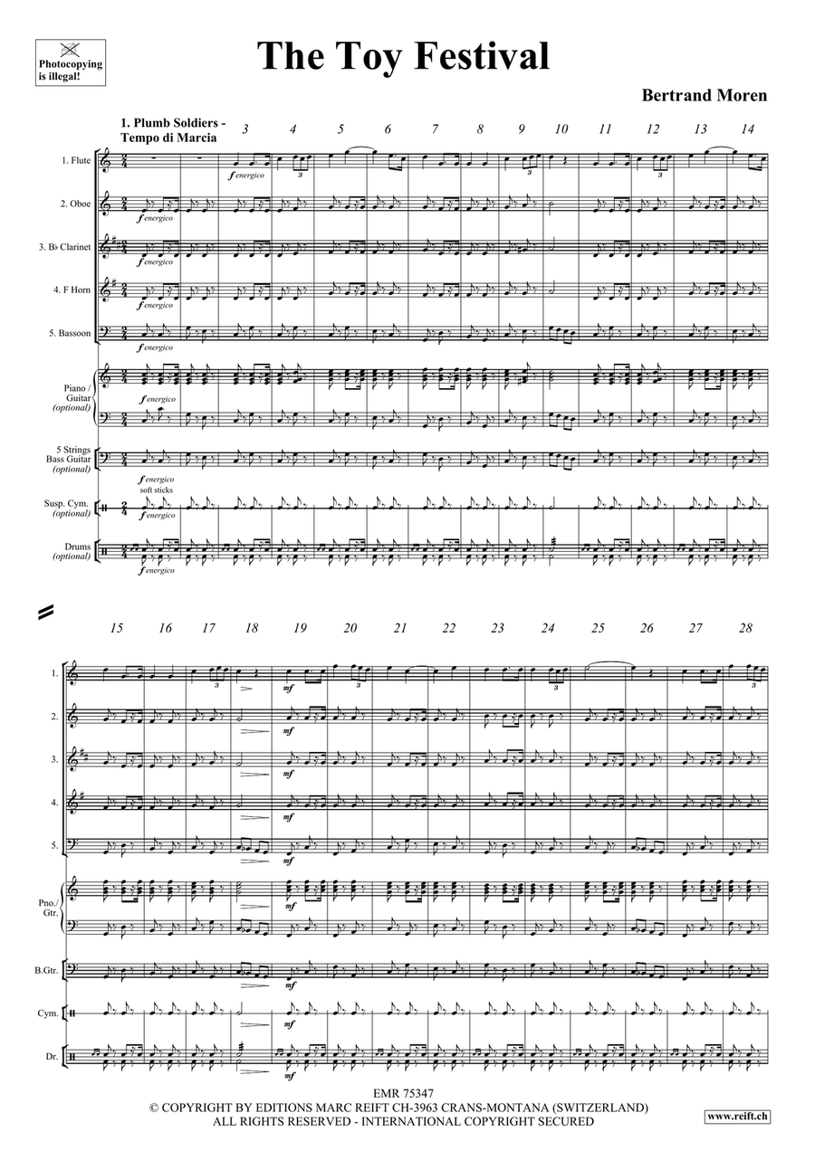 The Toy Festival The Toy Festival Woodwind Quintet scores gallery preview page 4