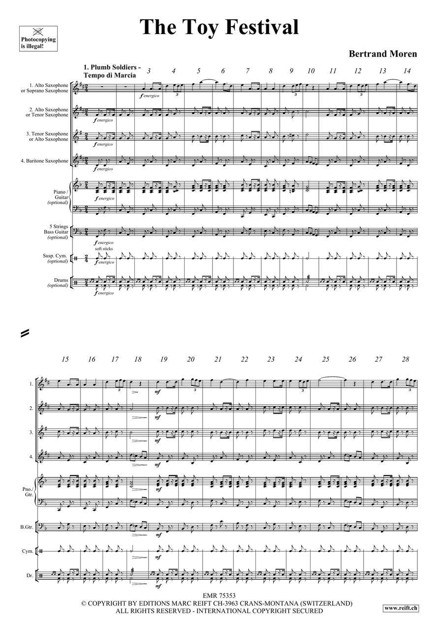 The Toy Festival The Toy Festival Saxophone Quartet scores gallery preview page 4