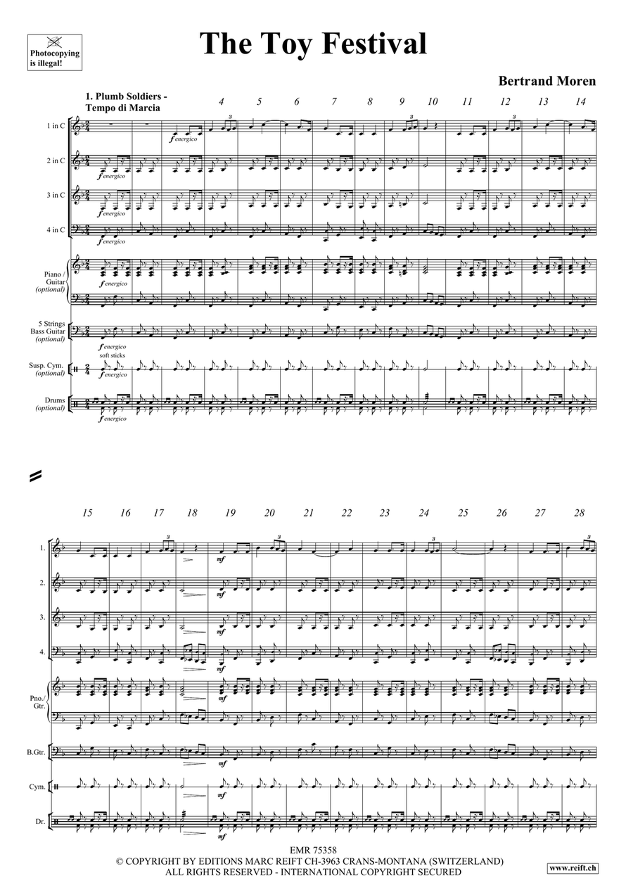 The Toy Festival Woodwind Quartet scores gallery preview page 4