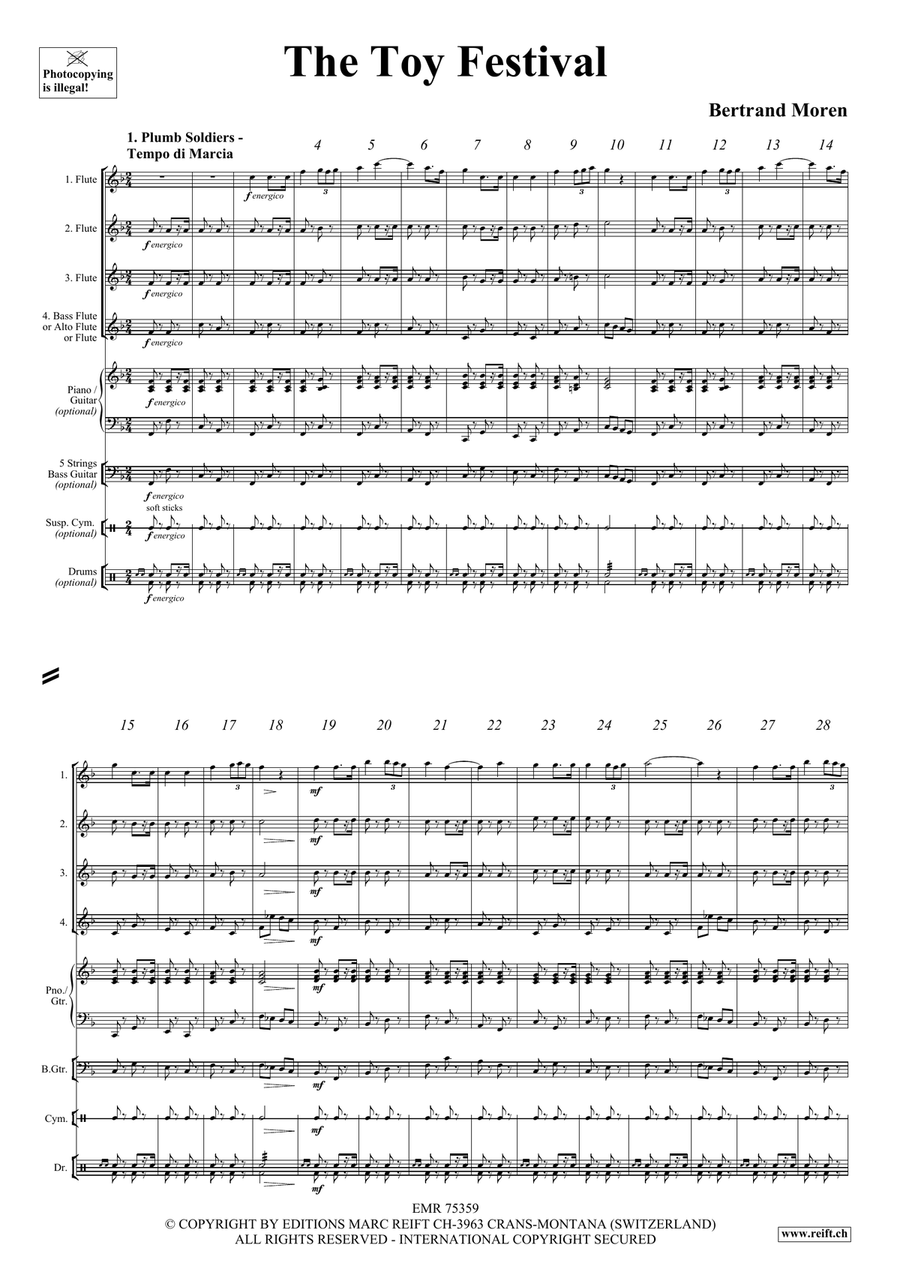 The Toy Festival The Toy Festival Flute Quartet scores gallery preview page 4