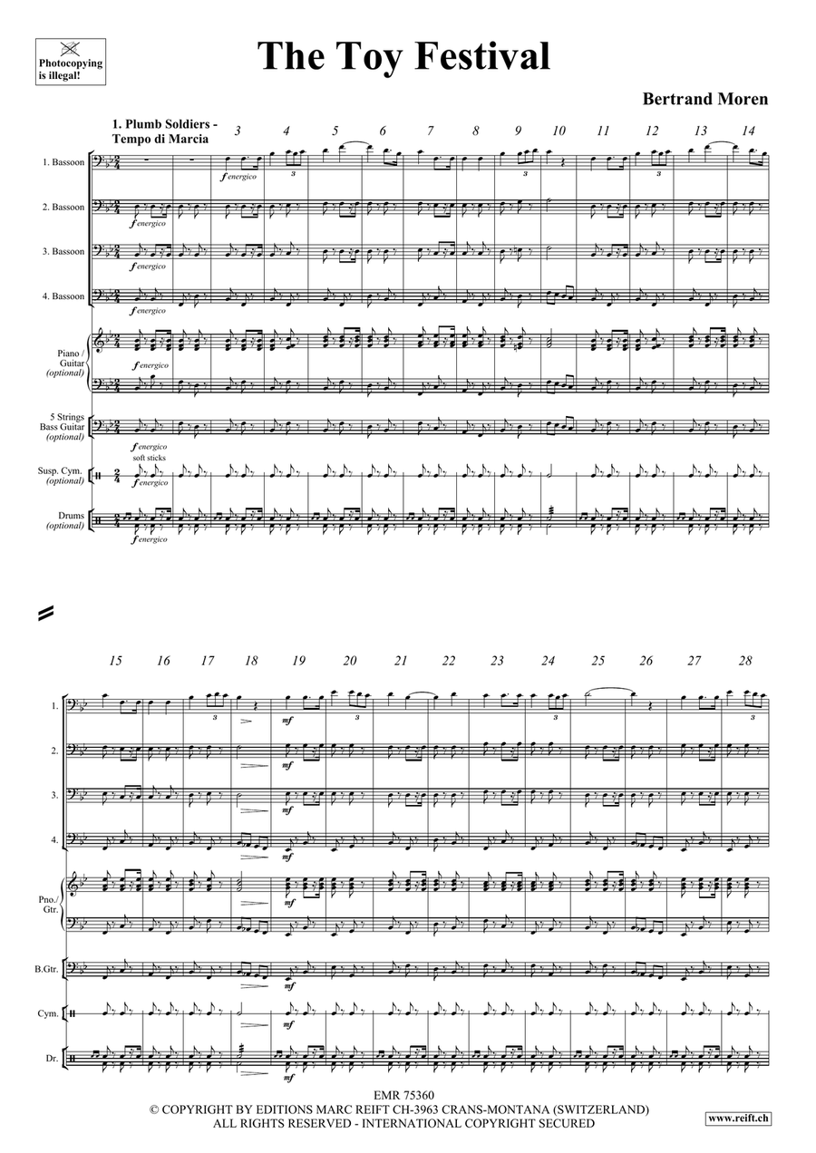 The Toy Festival The Toy Festival Bassoon Quartet scores gallery preview page 4