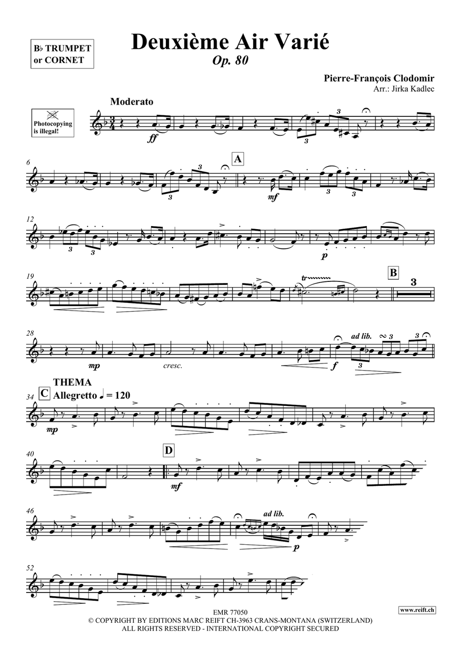 Deuxième Air Varié Deuxième Air Varié Cornet scores gallery preview page 3