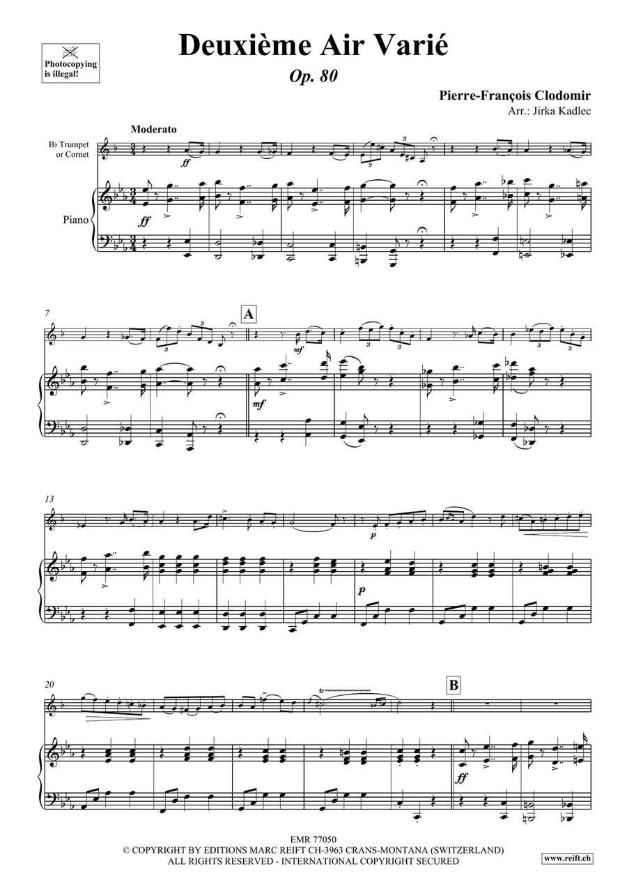 Deuxième Air Varié Deuxième Air Varié Cornet scores gallery preview page 4