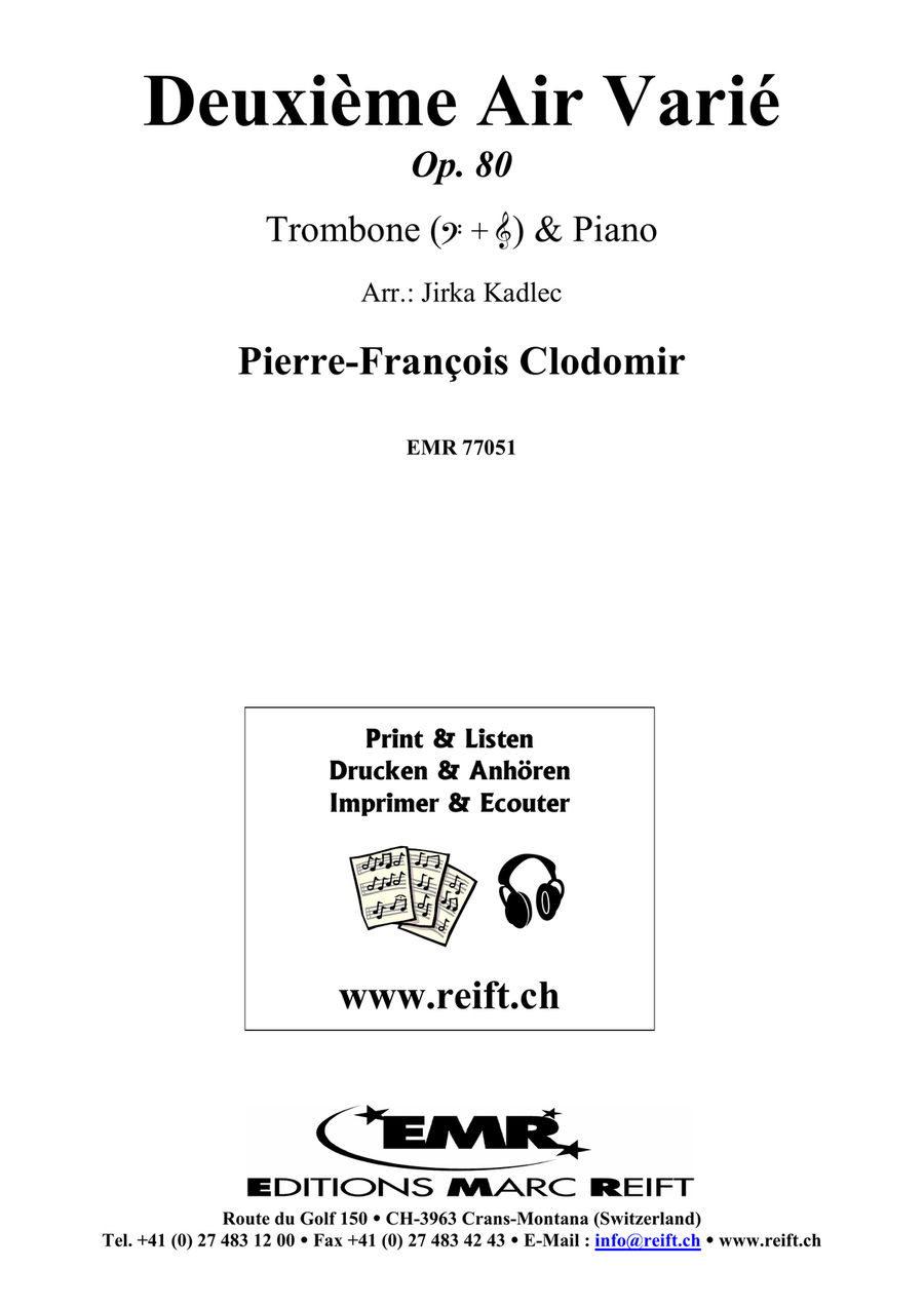 Deuxième Air Varié Deuxième Air Varié Piano Accompaniment scores gallery preview page 2
