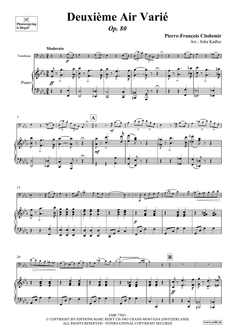 Deuxième Air Varié Deuxième Air Varié Piano Accompaniment scores gallery preview page 4