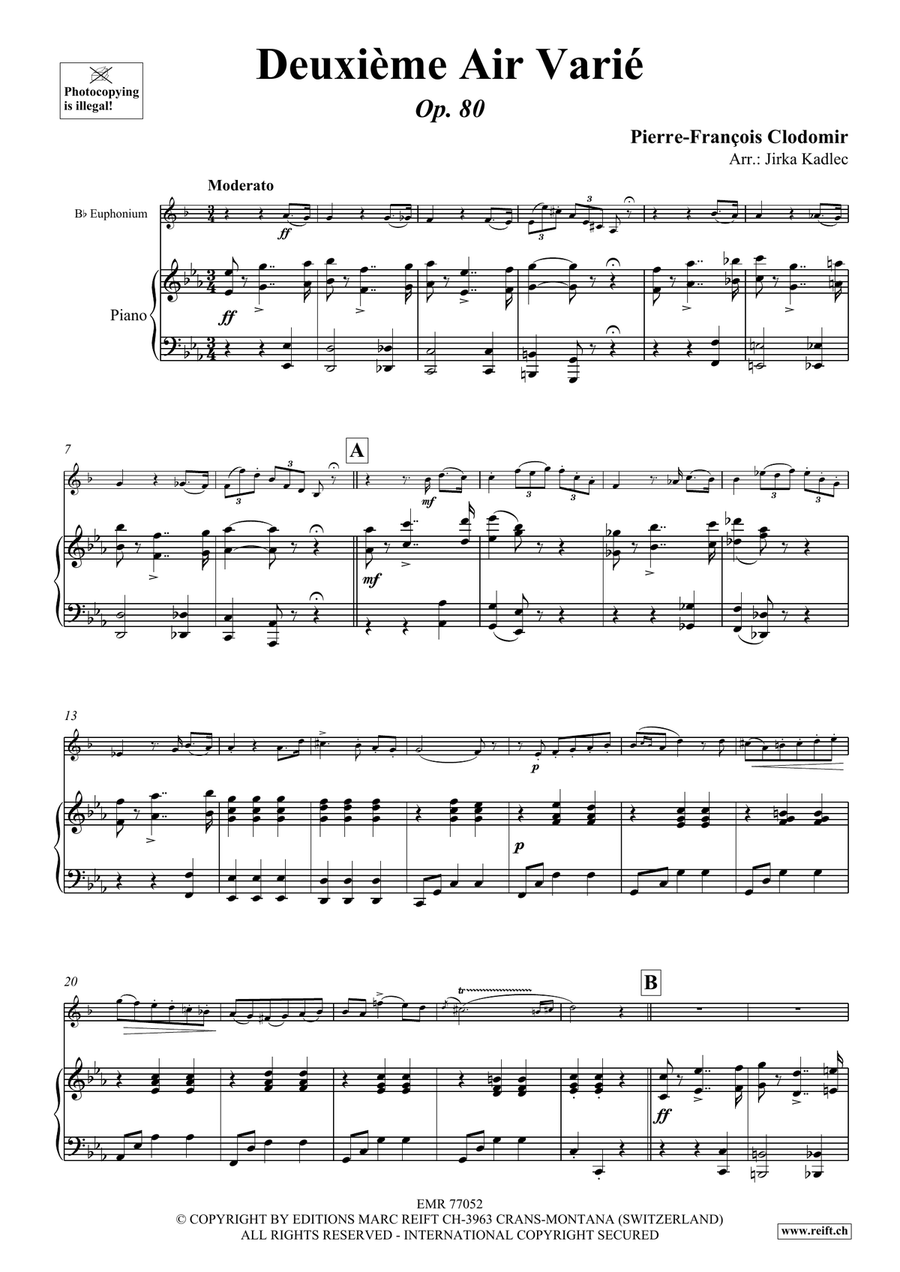 Deuxième Air Varié Deuxième Air Varié Euphonium scores gallery preview page 4