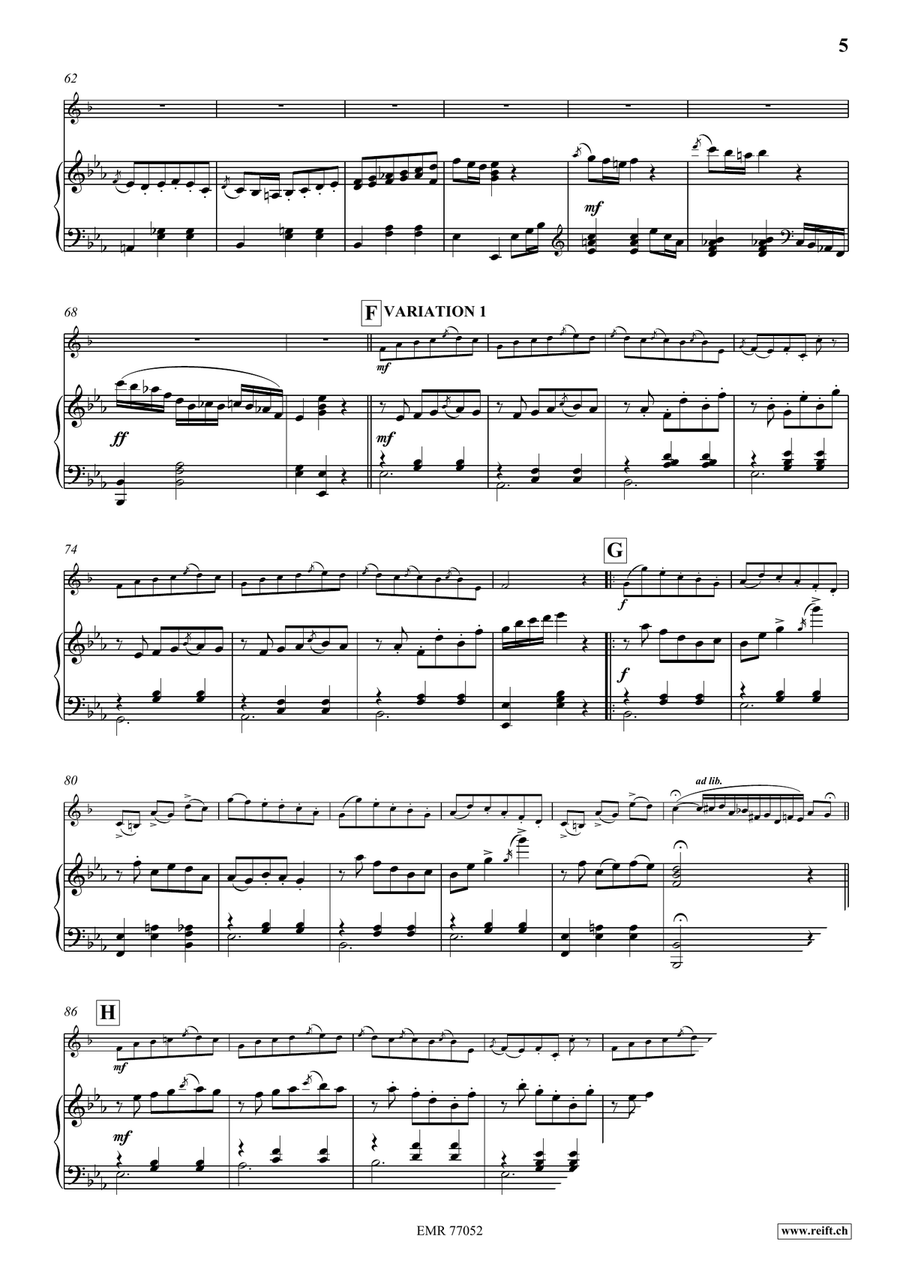 Deuxième Air Varié Deuxième Air Varié Euphonium scores gallery preview page 6