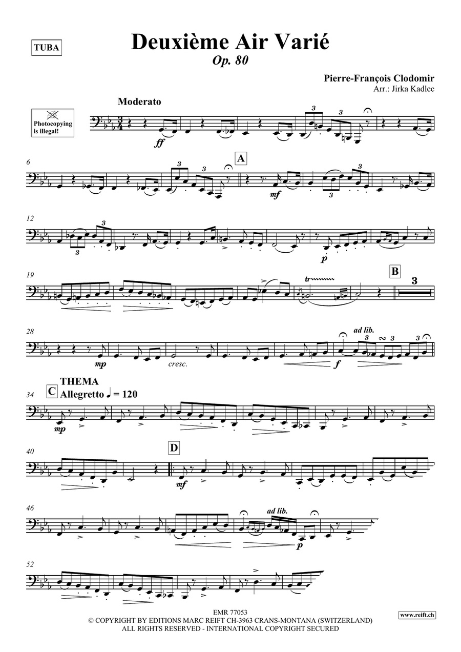 Deuxième Air Varié Deuxième Air Varié Tuba scores gallery preview page 3