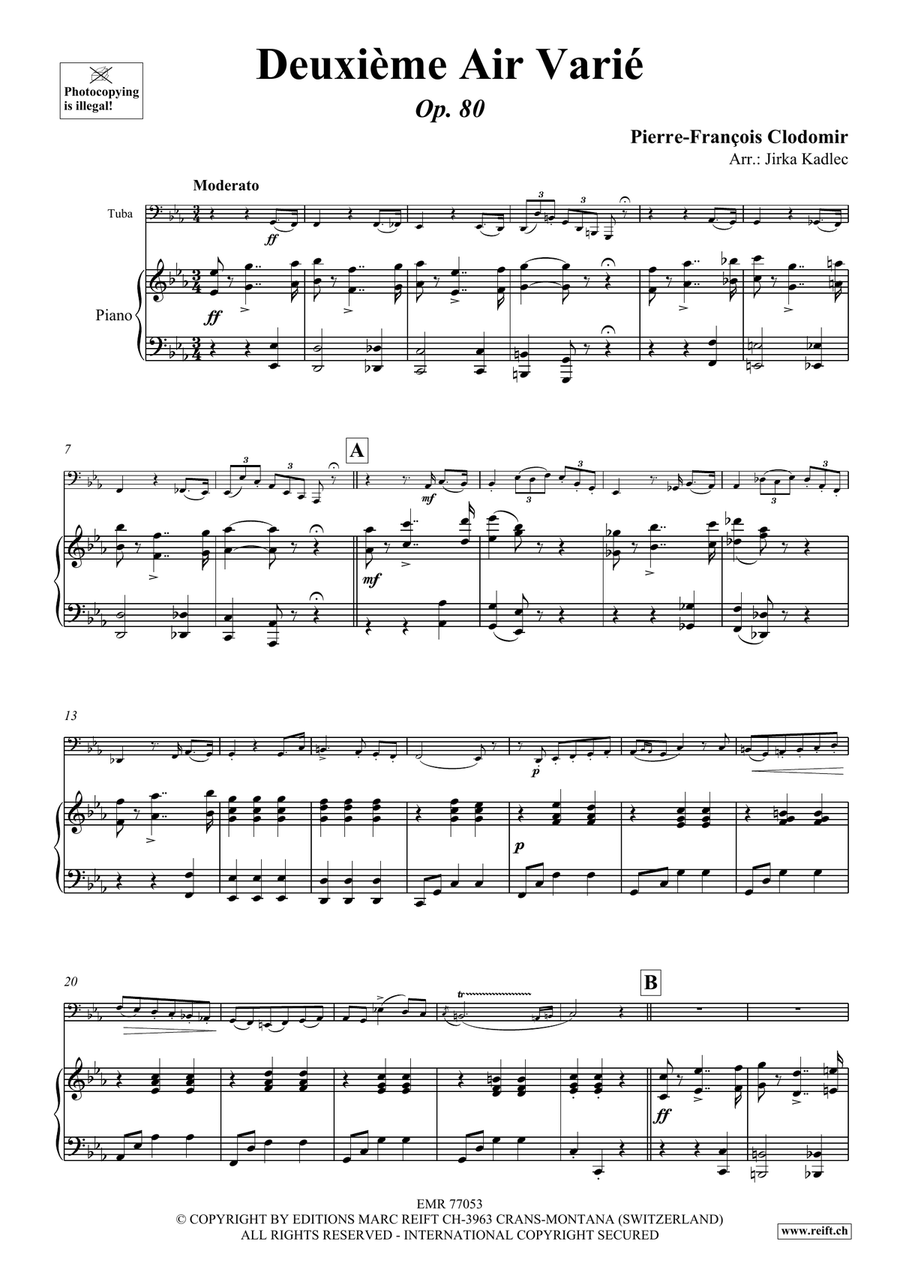 Deuxième Air Varié Deuxième Air Varié Tuba scores gallery preview page 4