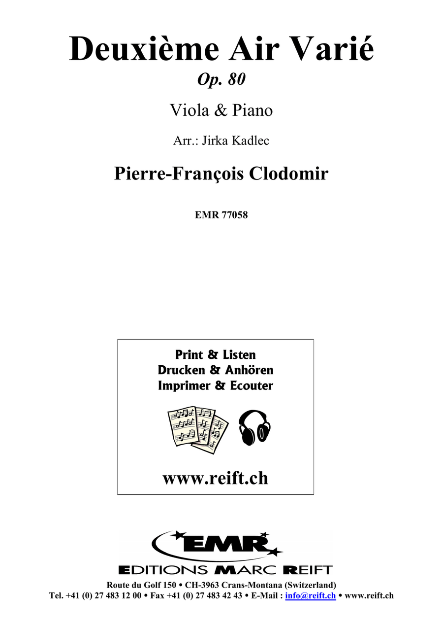 Deuxième Air Varié Deuxième Air Varié Piano Accompaniment scores gallery preview page 2