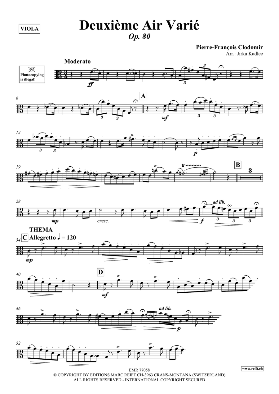 Deuxième Air Varié Deuxième Air Varié Piano Accompaniment scores gallery preview page 3