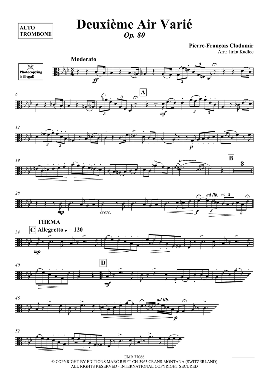 Deuxième Air Varié Deuxième Air Varié Piano Accompaniment scores gallery preview page 3
