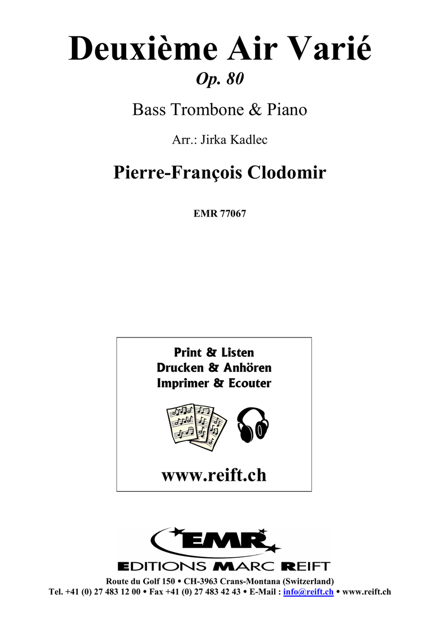 Deuxième Air Varié Deuxième Air Varié Bass Trombone scores gallery preview page 2